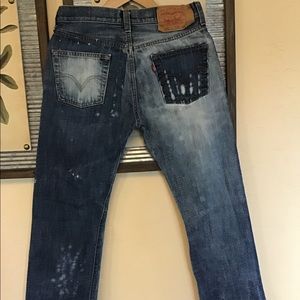 Levi’s 501 distressed jeans 30x32 100% cotton
